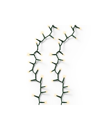 Guirnalda multifunción, uso exterior, led compact, oro suave, cable verde, 750 leds, 21 m