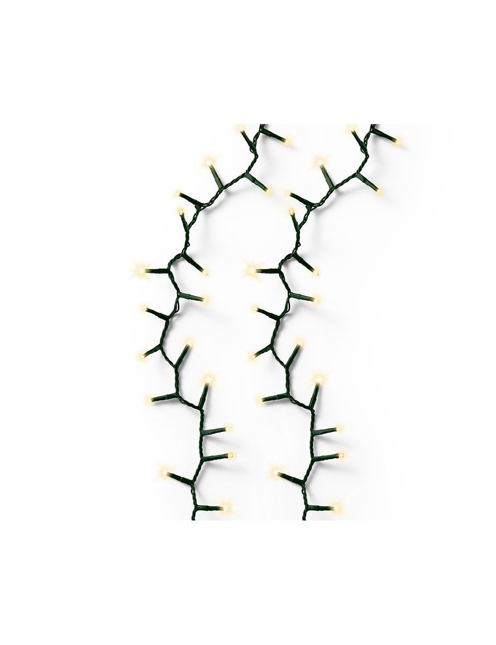 Guirnalda multifunción, uso exterior, led compact, oro suave, cable verde, 750 leds, 21 m