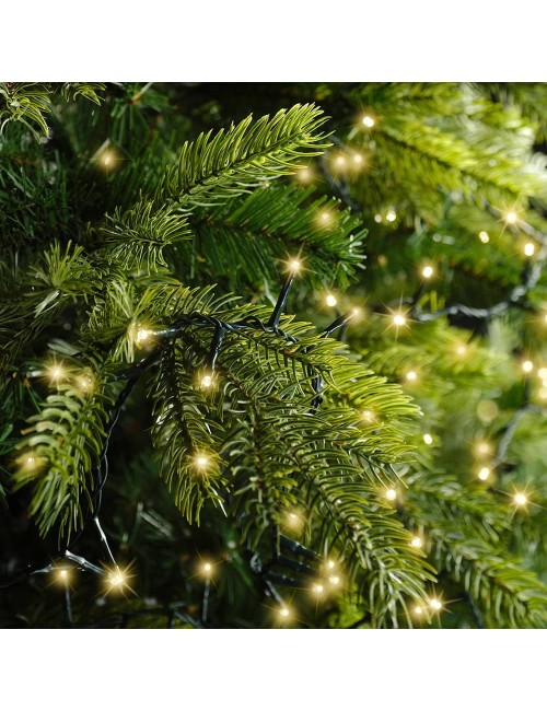 Guirnalda multifunción, uso exterior, led compact, oro suave, cable verde, 750 leds, 21 m