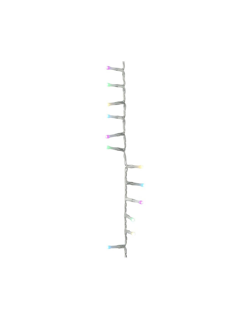 Guirnalda multifunción, uso exterior, basic, multicolor, cable transparente, 500 leds, 16 m