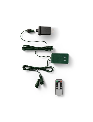 Transformador verde con control remoto para exterior, 5 m