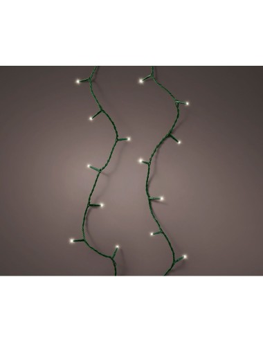 Guirnalda led connect (interconectable) mutltifunción 250 leds luz cálida con efecto intermitente exterior verde 18,7 m