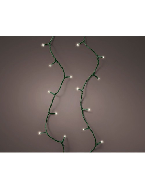 Guirnalda led connect (interconectable) mutltifunción 250 leds luz cálida con efecto intermitente exterior verde 18,7 m