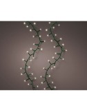 Guirnalda led compact connect (interconectable) multifunción 500 leds luz cálida con efecto intermitente cable verde exterio ...