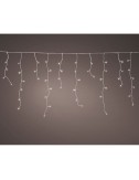 Cortina multifunción, exterior, interconectable, forma de carámbano, luz cálida, 250 leds, 7,35 m