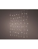 Cortina led multifunción interconectable, luz blanca cálida, 200 leds, 1,5 x 2 m