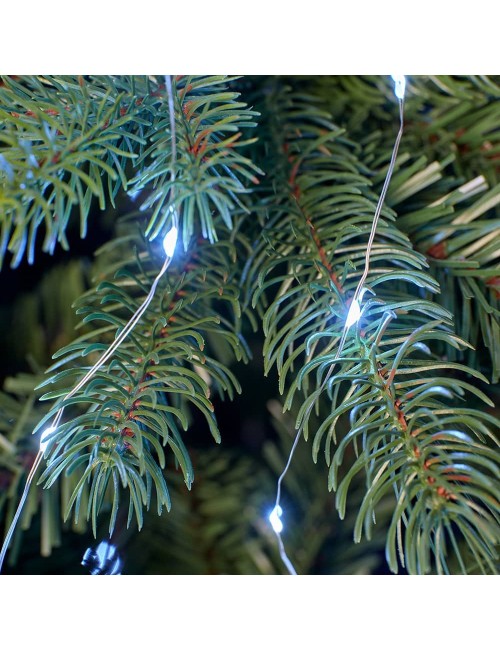 Guirnalda micro led exterior para arbol blanco frío 1,8 m