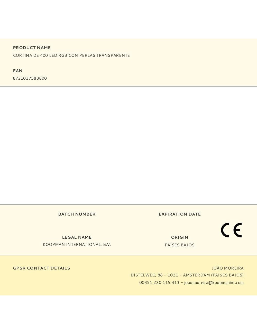 Cortina led rgb multifunción, 400 leds, con mando y aplicación smarthphone, exterior, 2 x 2 m