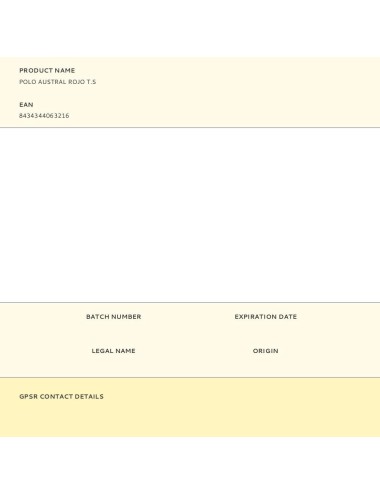 Polo austral rojo t-s