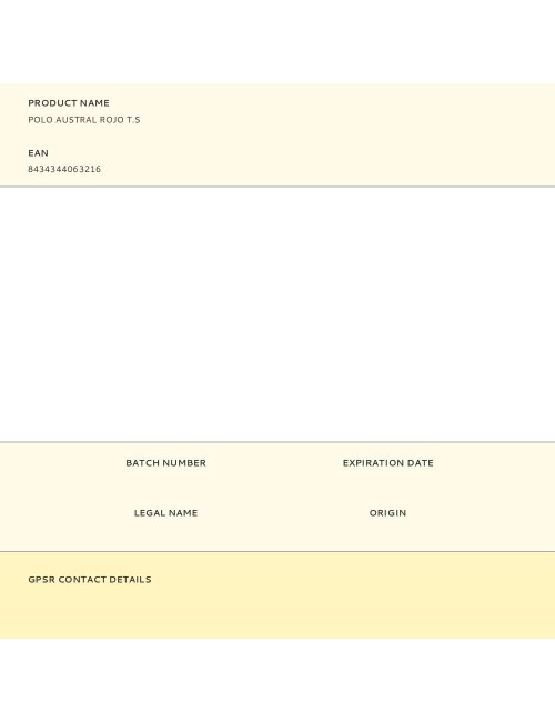 Polo austral rojo t-s