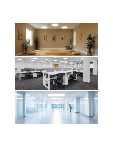 Panel led, 40 w, 3cct (3000-4000-6500 k), 4800 lm, 595 x 595 x 28 mm