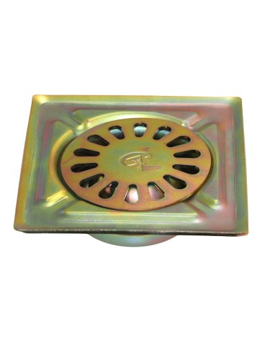 Sumidero de patio, acero bricomatado, iron, 30 x 30 cm