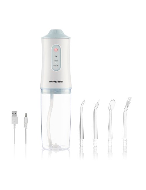 Irrigador dental recargable portátil, denter, 4 w, 6 x 6 x 21 cm