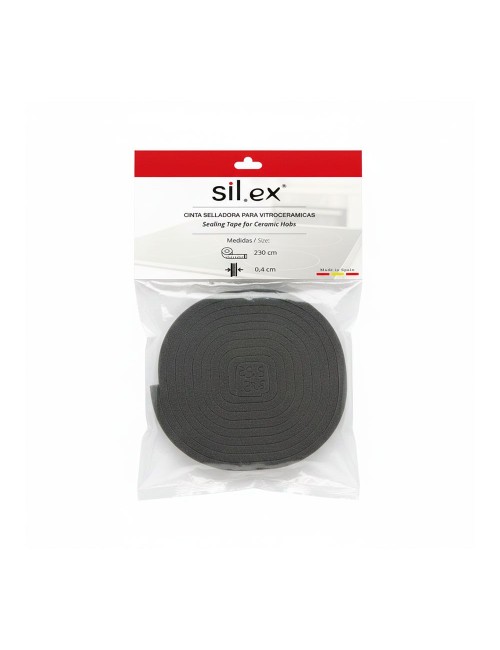 Cinta selladora para vitrocerámica gris oscuro, 0,4 x 230 cm