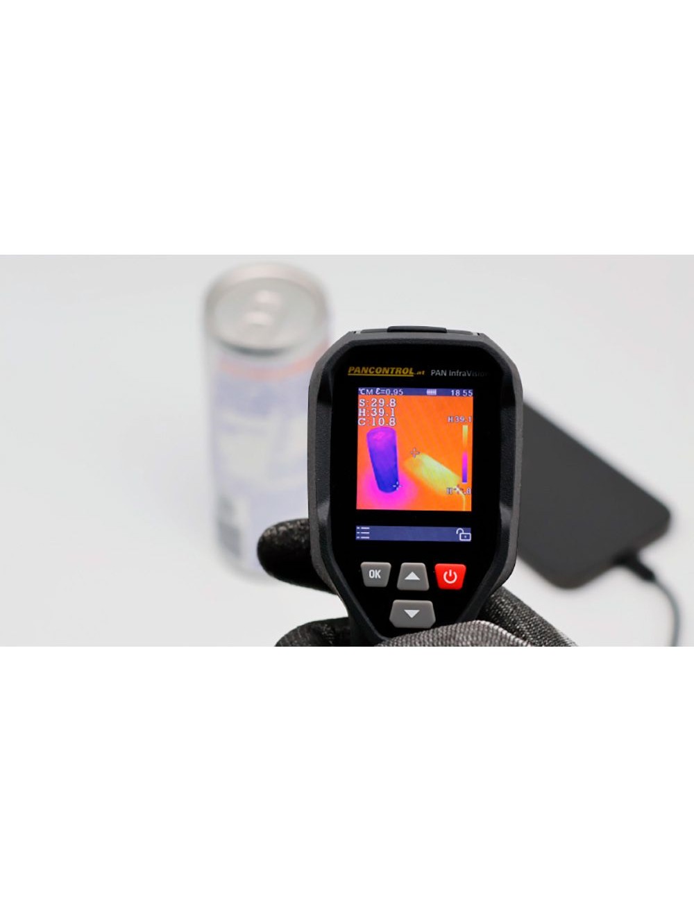 Cámara térmica infrarroja, 5,5 x 8 x 18 cm