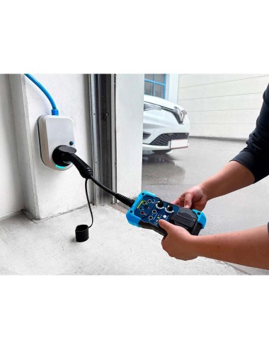 Adaptador de prueba para estaciones wallbox tipo 2, carga ac