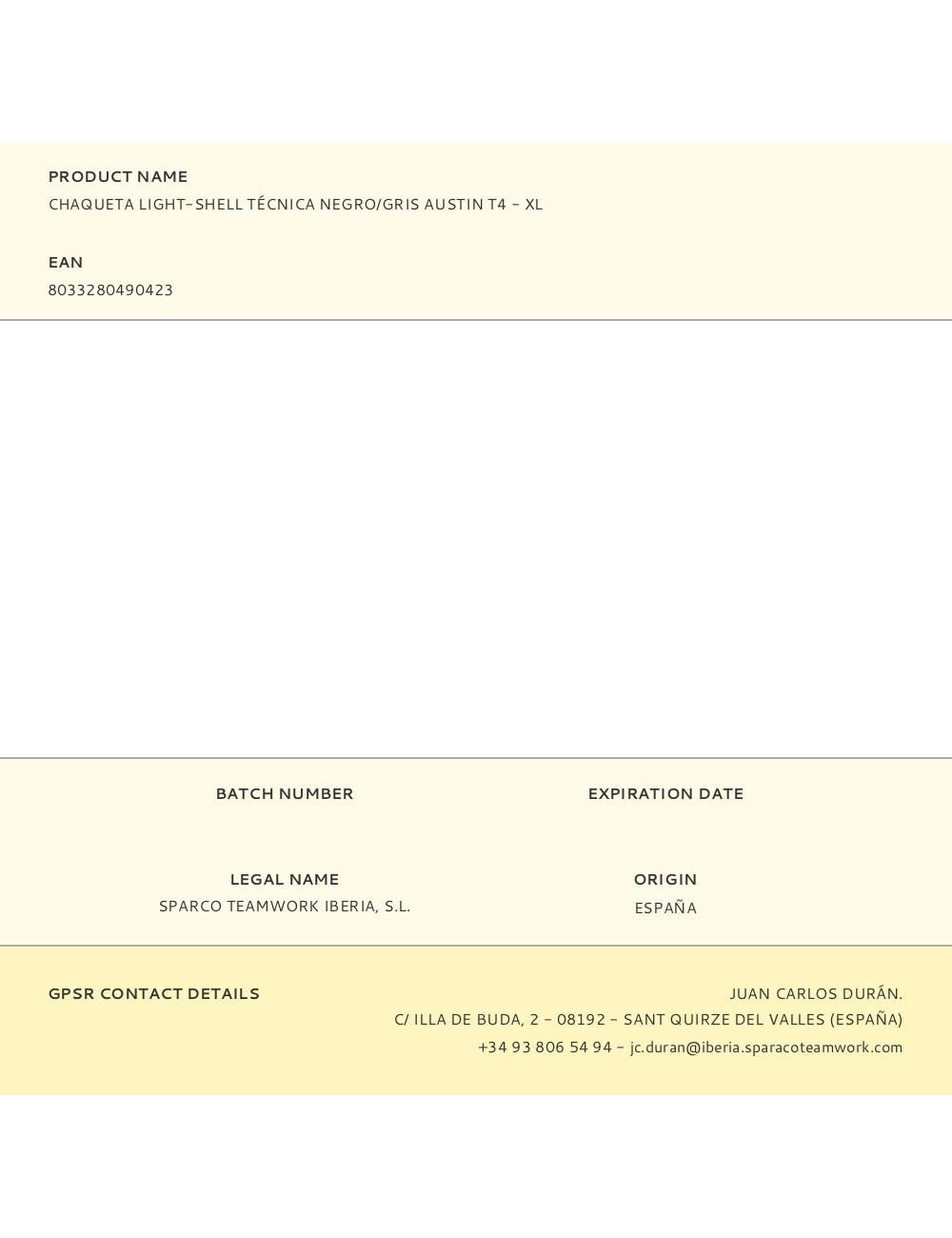 Chaqueta light-shell tech técnica, negra/gris, austin, t4 - xl