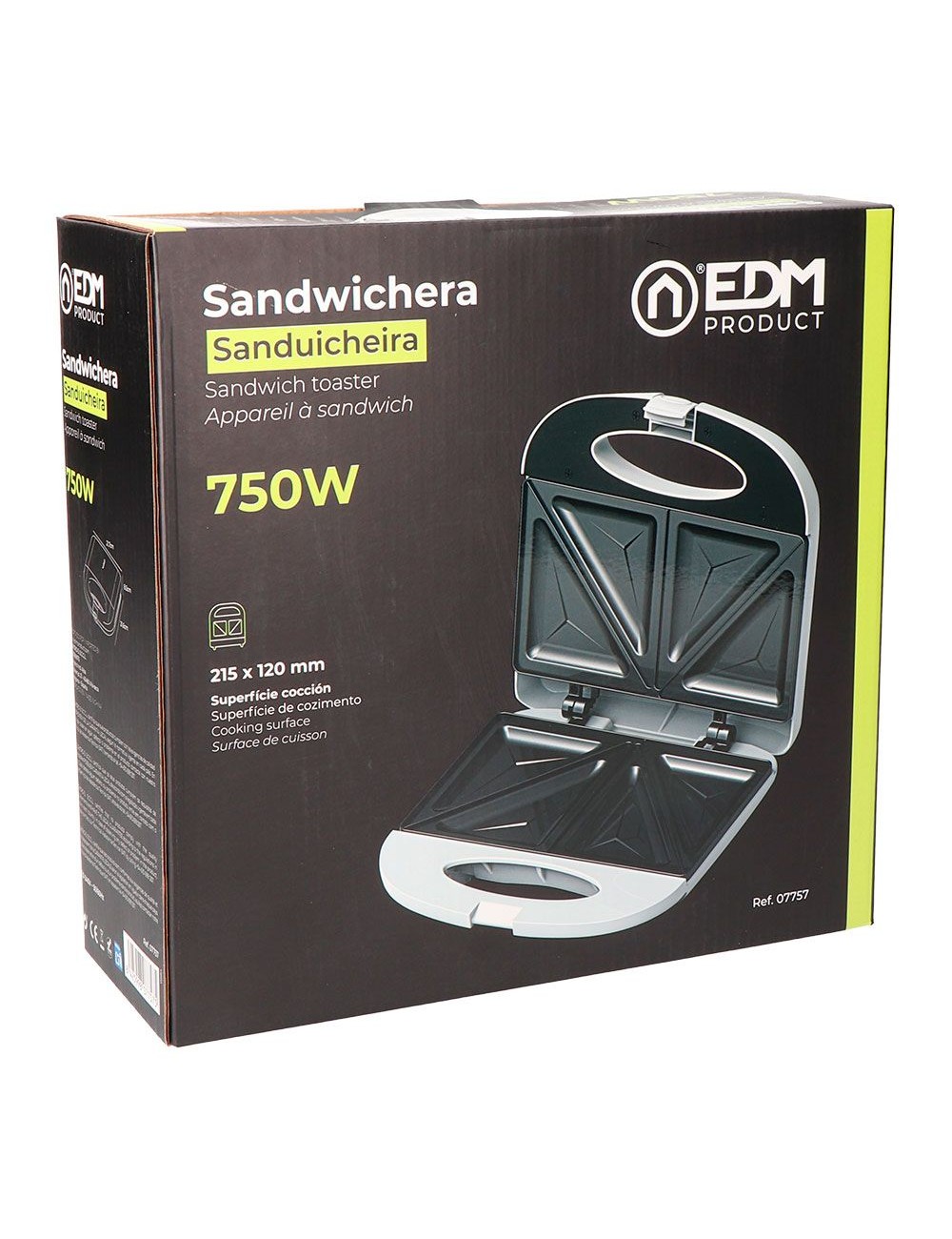 Sandwichera doble 750 w