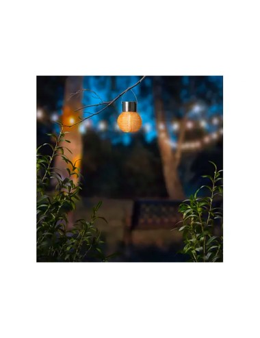 Farolillo redondo solar, colores surtidos, ø7 x 9,5 cm