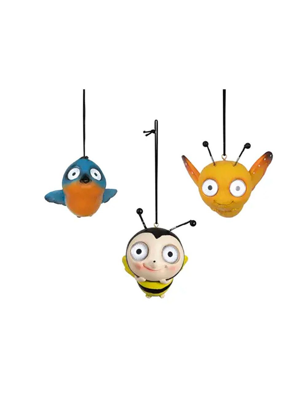 Figura solar de animal para colgar, modelos variados, 10,5 x 10 x 9 cm