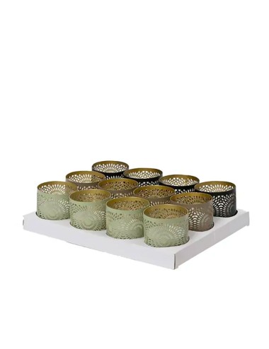 Vela solar con efecto de llama, ø8,5 x 8 cm, colores surtidos