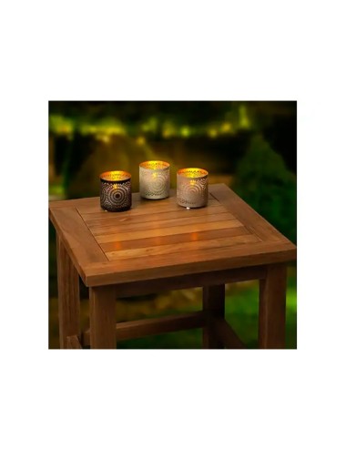 Vela solar con efecto de llama, ø8,5 x 8 cm, colores surtidos