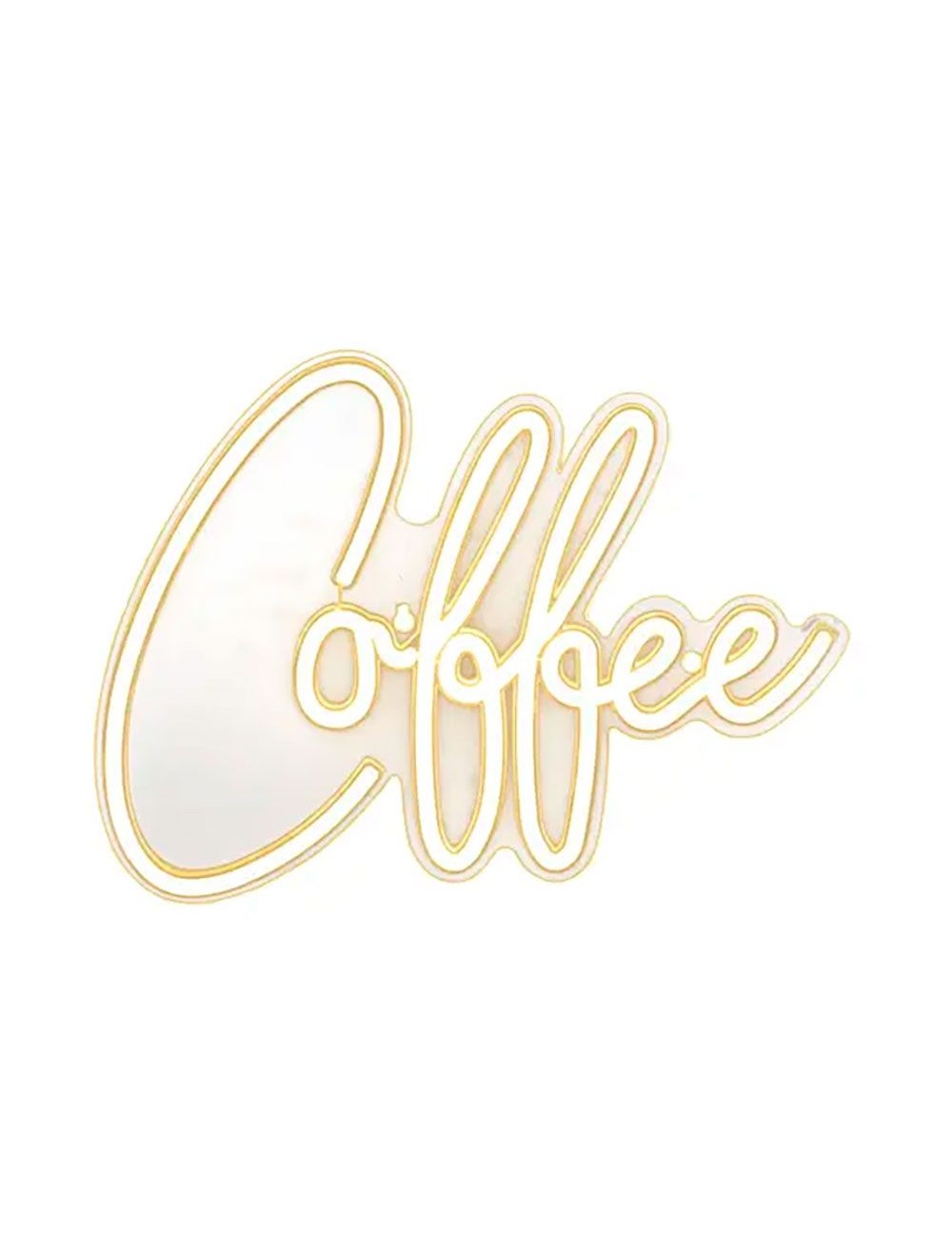 Luz led neón decorativa coffee, 40 x 31 x 1,5 cm