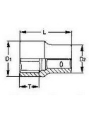 VASOS DE IMPACTO 3/8" 980512-C 12MM VASOS DE IMPACTO 3\8" 980512-C 12MM