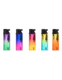 Encendedor electrónico antiviento gradient spray, colores surtidos euro/u