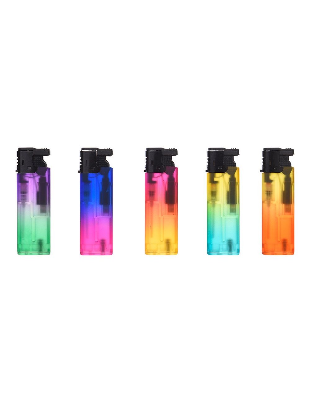 Encendedor electrónico antiviento gradient spray, colores surtidos euro/u