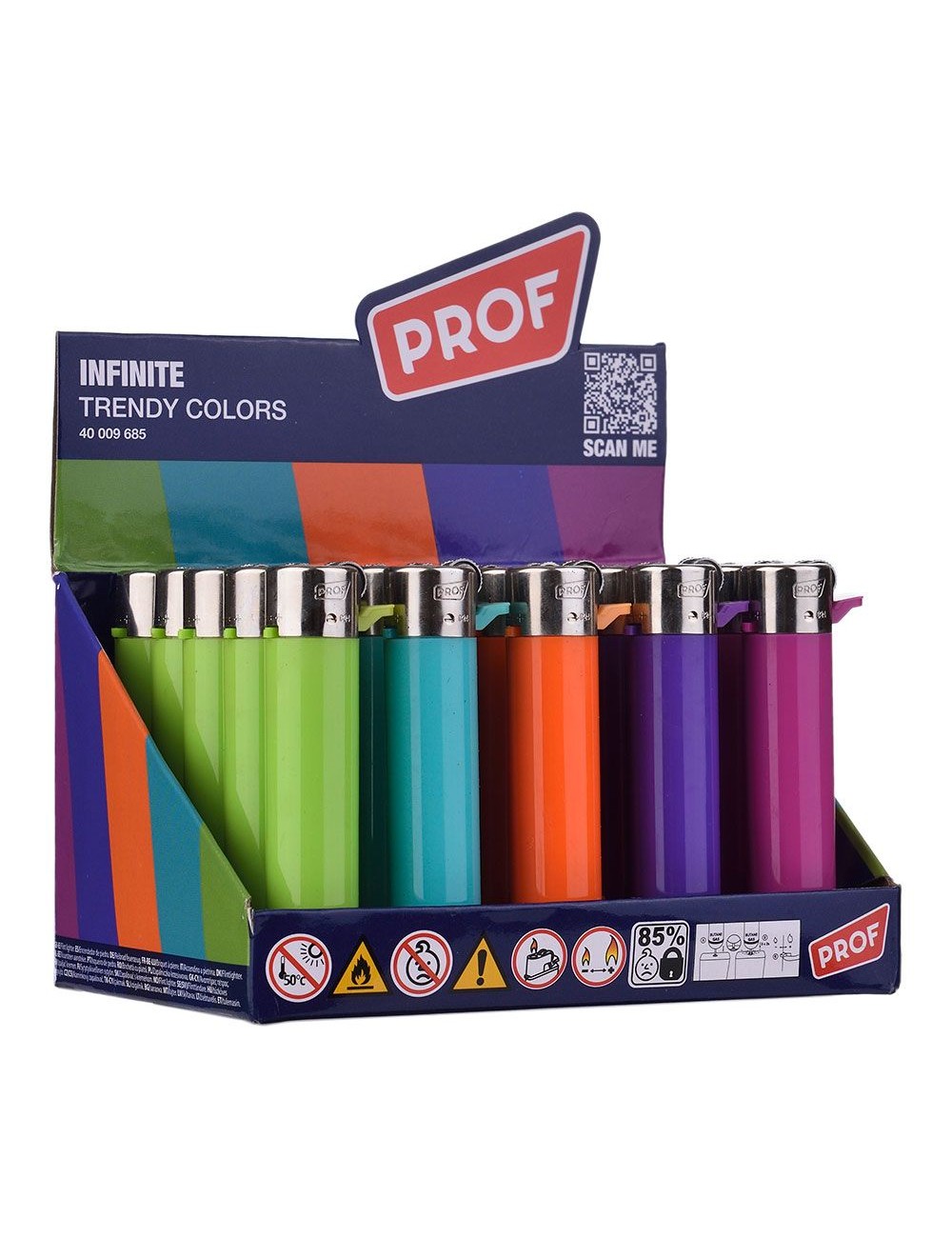 Encendedor de piedra trendy colors, colores surtidos euro/u