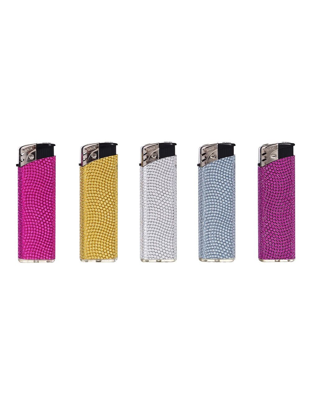 Encendedor electrónico shiny, colores surtidos euro/u