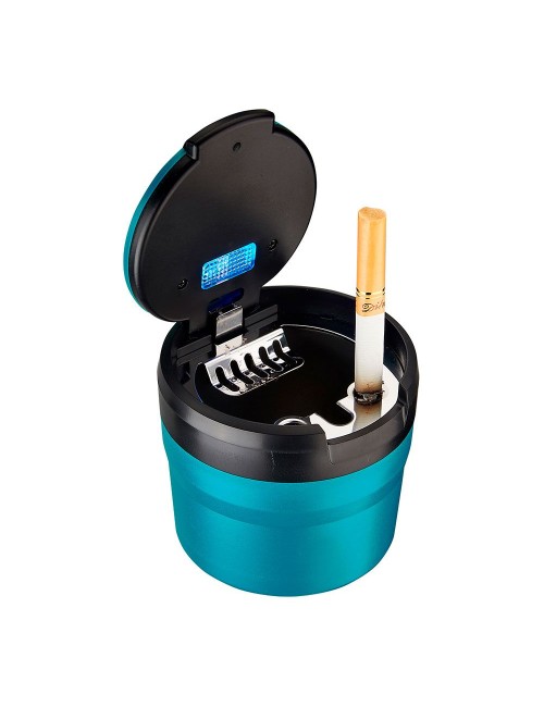 Cenicero redondo con led, colores surtidos, ø8 x 7 cm