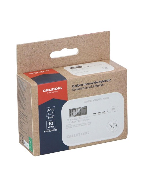 Detector de monóxido de carbono con pantalla digital, 11,1 x 8 x 3,8 cm