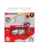 Burlete de aislamiento clásico para huecos grandes de 2,5 - 6 mm, blanco, 6 m