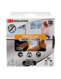 Burlete de aislamiento premium para huecos medianos de 2 - 4,5 mm, marrón, 6 m