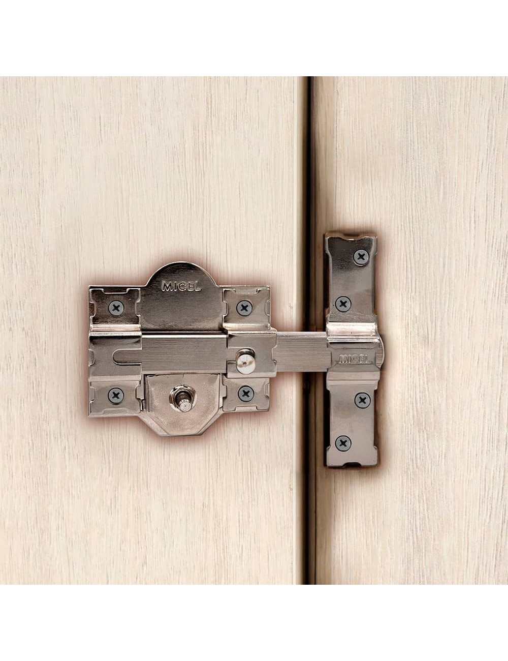 Cerrojo sobreponer crr08 86b/50 mm níquel