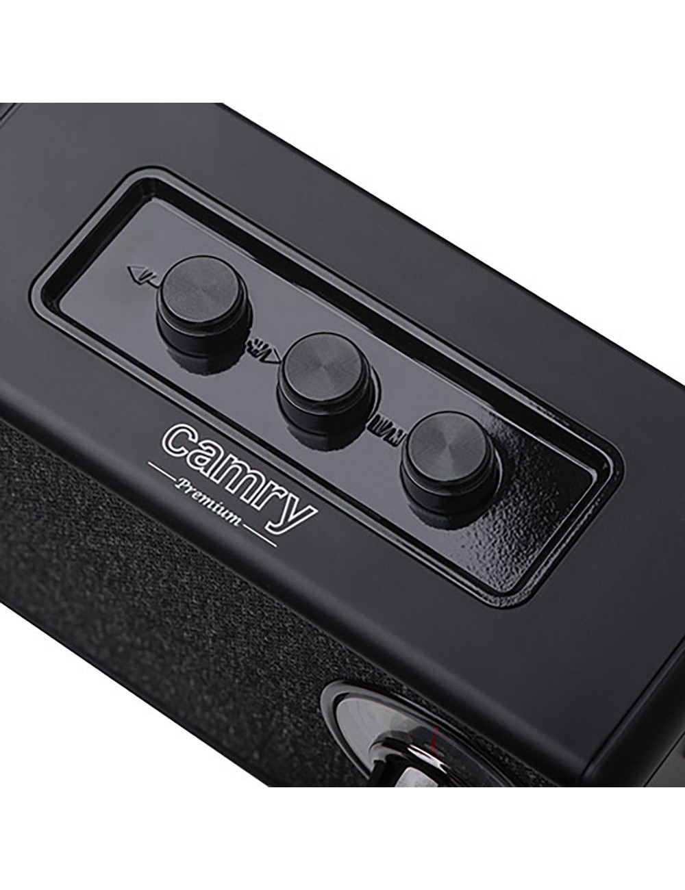 Radio fm recargable con bluetooth cr 1902 negra, 16 x 7 x 10,5 cm