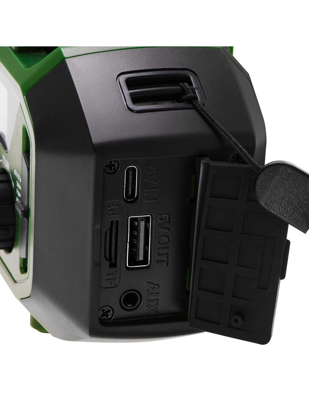 Radio emergencia multifunción solar/dinamo/usb 4000 mah cr1919, verde, 181 x 72 x 82 mm
