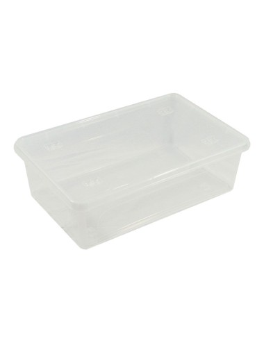 Caja transparente multiusos con tapa 29 l, 58,5 x 39 x 17 cm
