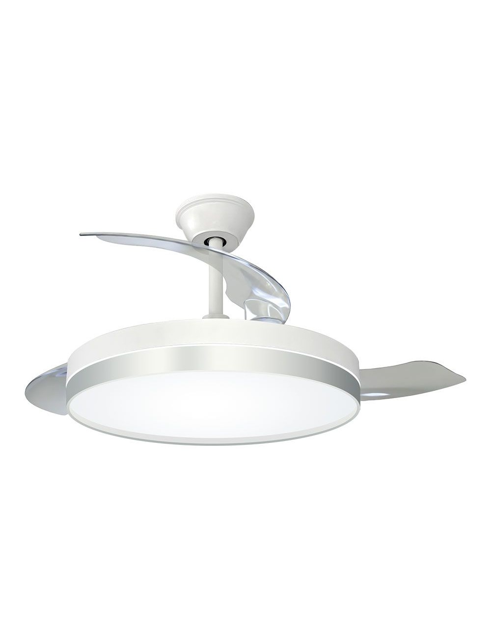 Ventilador de techo 3cct ø107 cm, plateado
