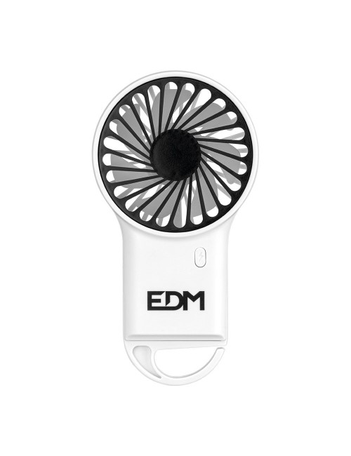 Ventilador de mano con gancho, 8 x 2,9 x 15,5 cm
