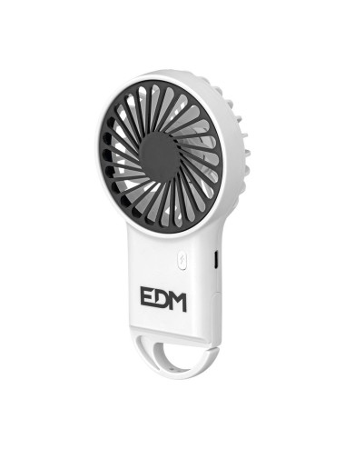 Ventilador de mano con gancho, 8 x 2,9 x 15,5 cm
