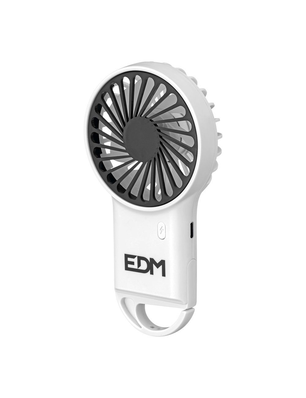 Ventilador de mano con gancho, 8 x 2,9 x 15,5 cm