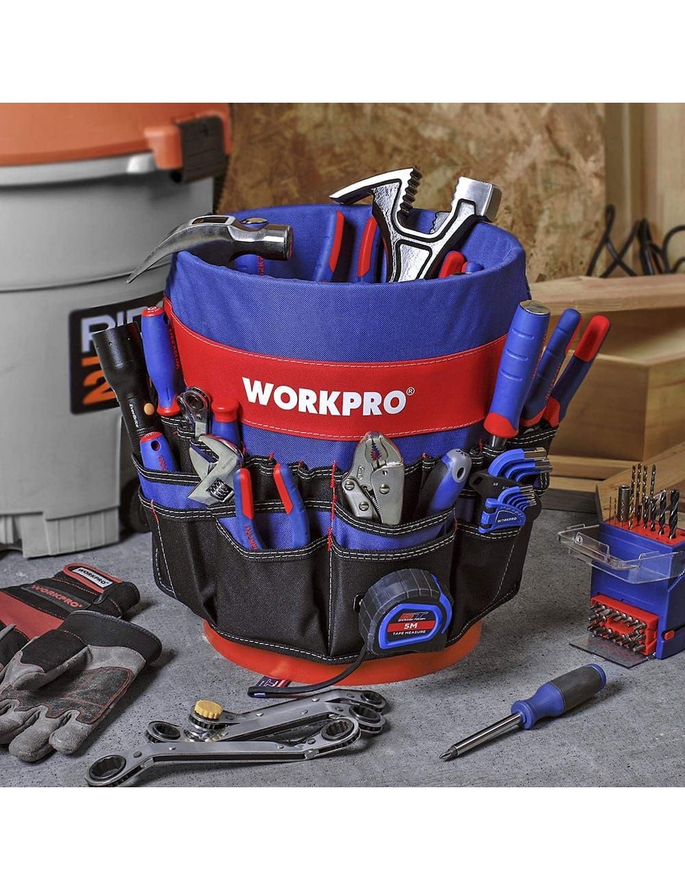 Organizador de herramientas para cubo de 19 l/ aprox ø28 cm