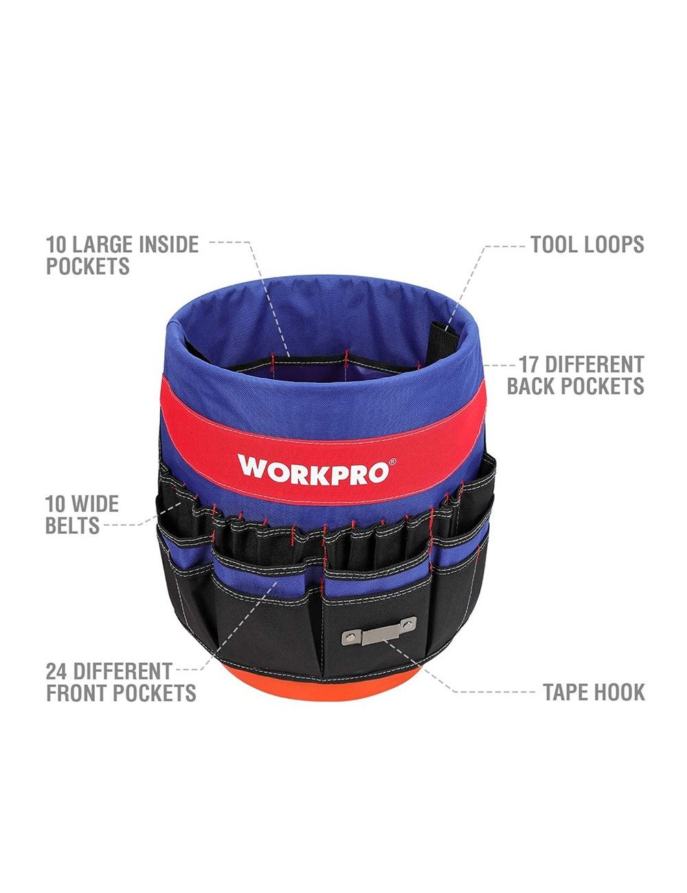 Organizador de herramientas para cubo de 19 l/ aprox ø28 cm