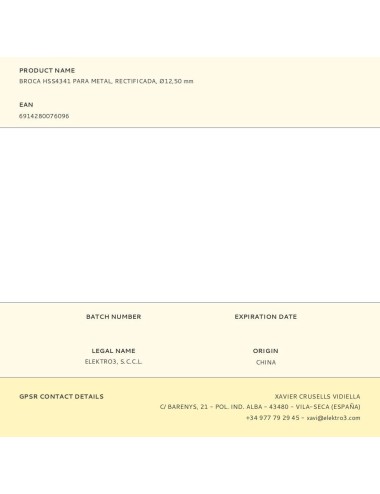 Broca para metal hss4341, rectificada, ø12,50 x 151,00 mm