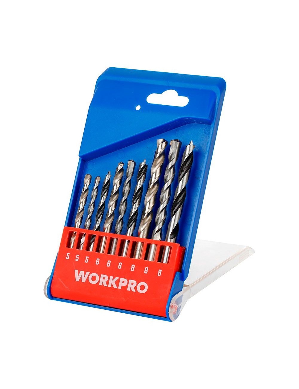 Brocas mixtas 3+3+3, ø5,00 - ø8,00 mm, juego 9 piezas