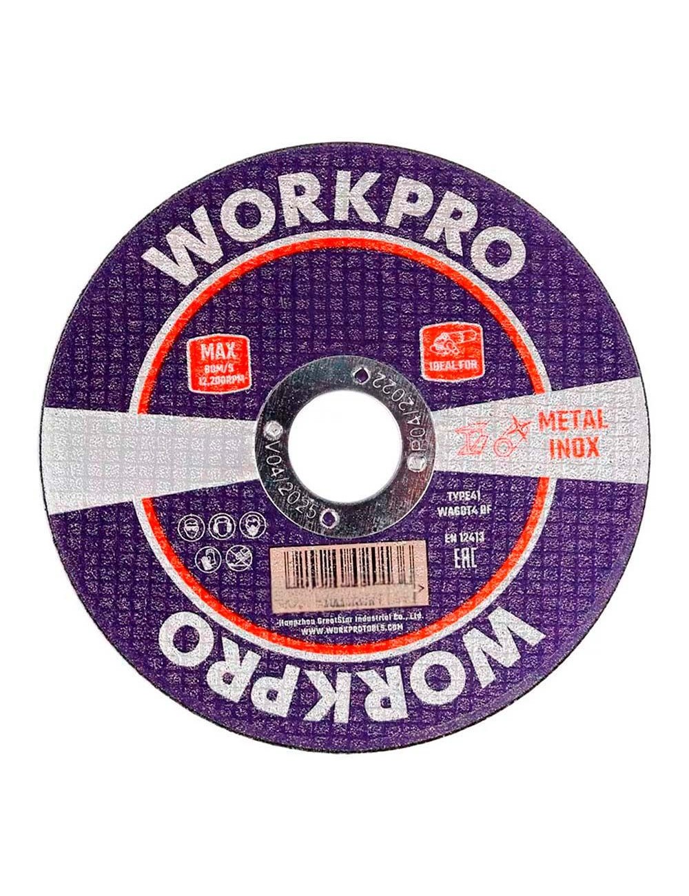 Disco de corte metal e inox t41, profi plus, ø115 x 1,2 x 22,2 mm