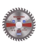 Disco de sierra circular tct para madera, basic, ø125 x 22,2 mm x 36 dientes